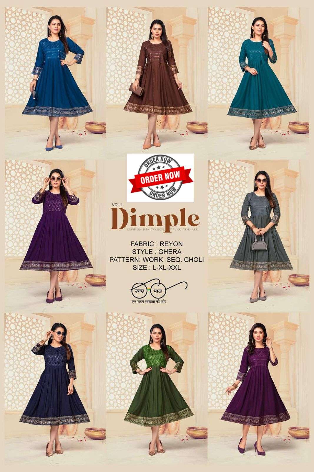 JLF DIMPLE VOL.1 Kurti Wholesale catalog
