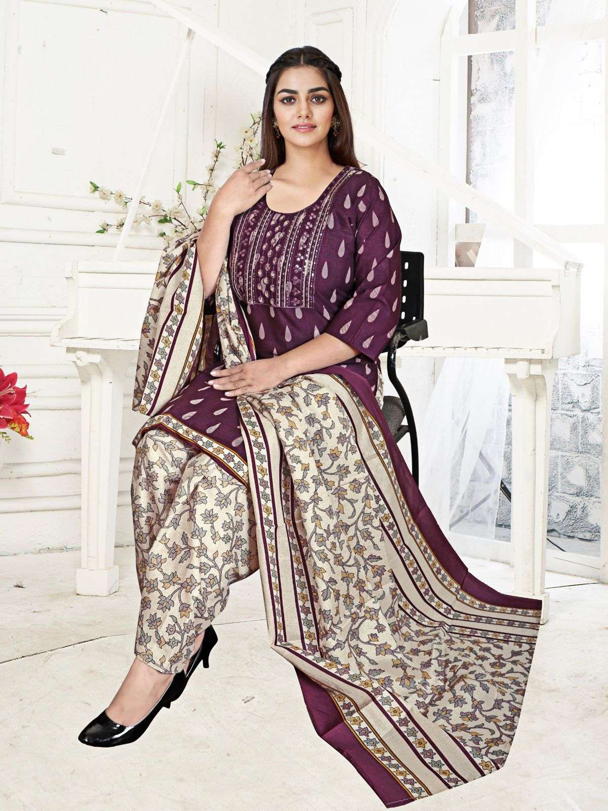JLF SPECLAL EMBROIDERY PATIYALA READYMADE Vol- 1 Dress Materials Wholesale catalog