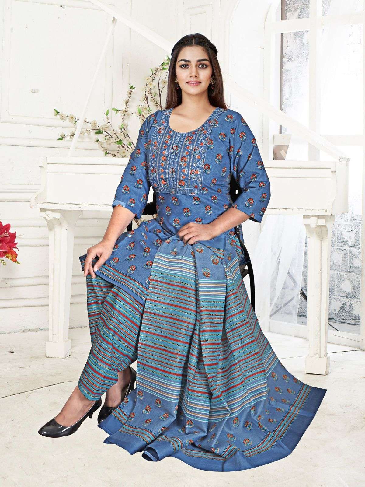 JLF SPECLAL EMBROIDERY PATIYALA READYMADE Vol- 1 Dress Materials Wholesale catalog