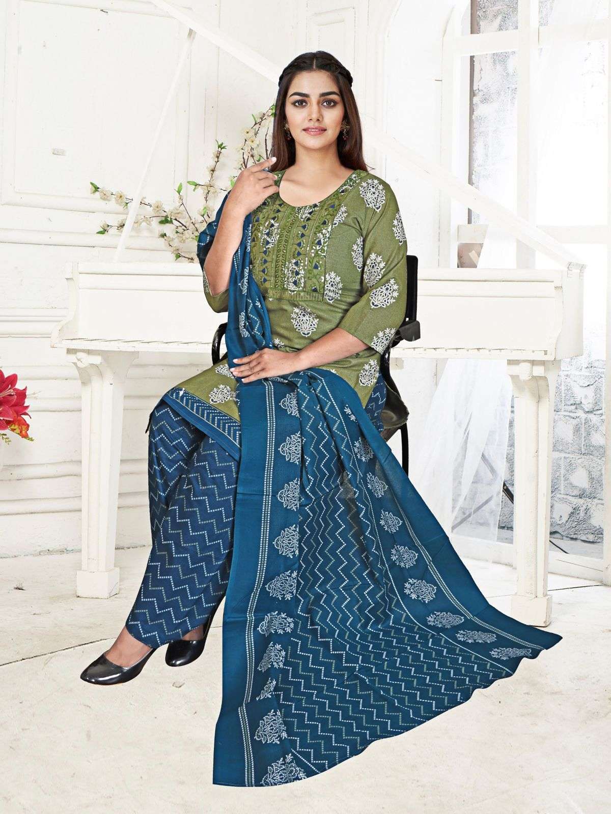 JLF SPECLAL EMBROIDERY PATIYALA READYMADE Vol- 1 Dress Materials Wholesale catalog