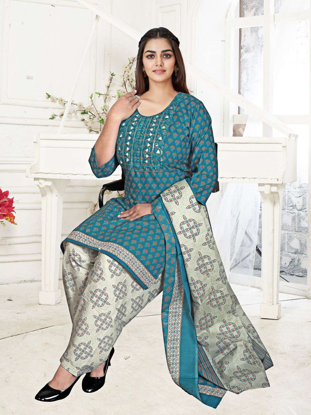 JLF SPECLAL EMBROIDERY PATIYALA READYMADE Vol- 1 Dress Materials Wholesale catalog