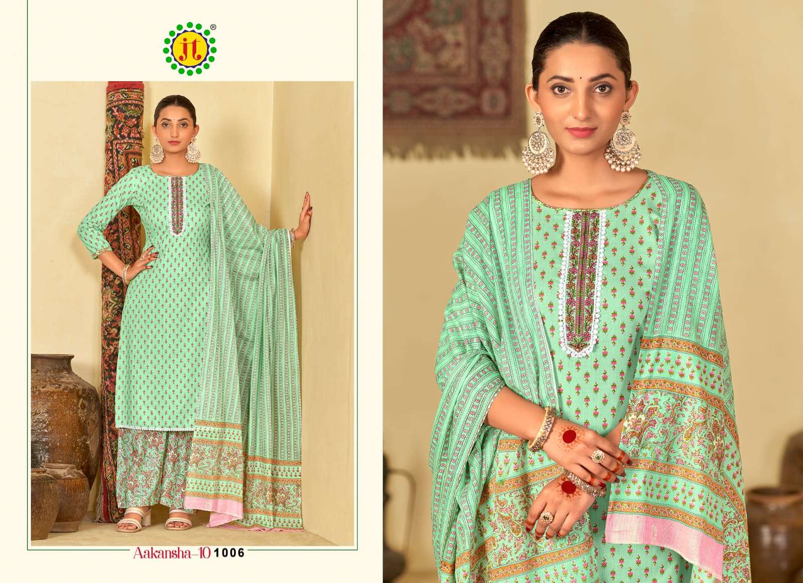 Jt Aakansha Vol 10 Dress Material Wholesale catalog