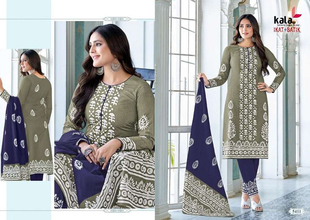 Kala Ikat And Batik -Kurti Pant With Dupatta -Wholeslae Catalog