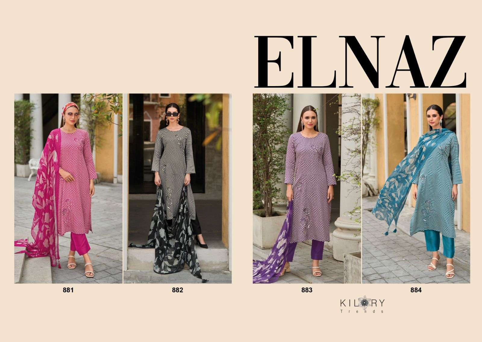 Kilory Elnaz Jam Cotton Designer Salwar Kameez Wholesale catalog