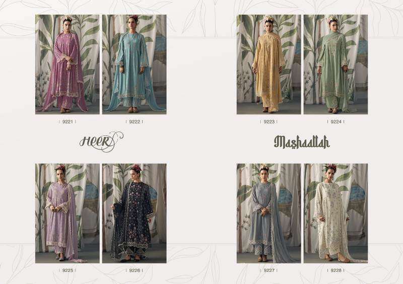 Kimora Heer Mashaallah Printed Muslin Dress Material Wholesale catalog