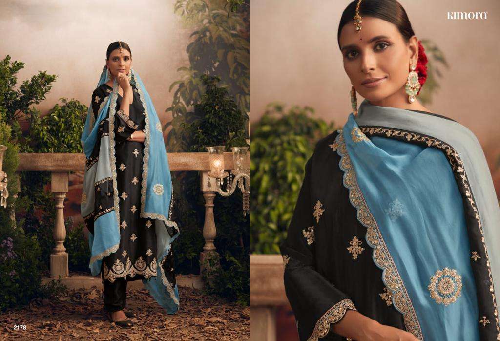 Kimora Heer Qala Silk Embroidery Salwar Suits  Wholesale catalog