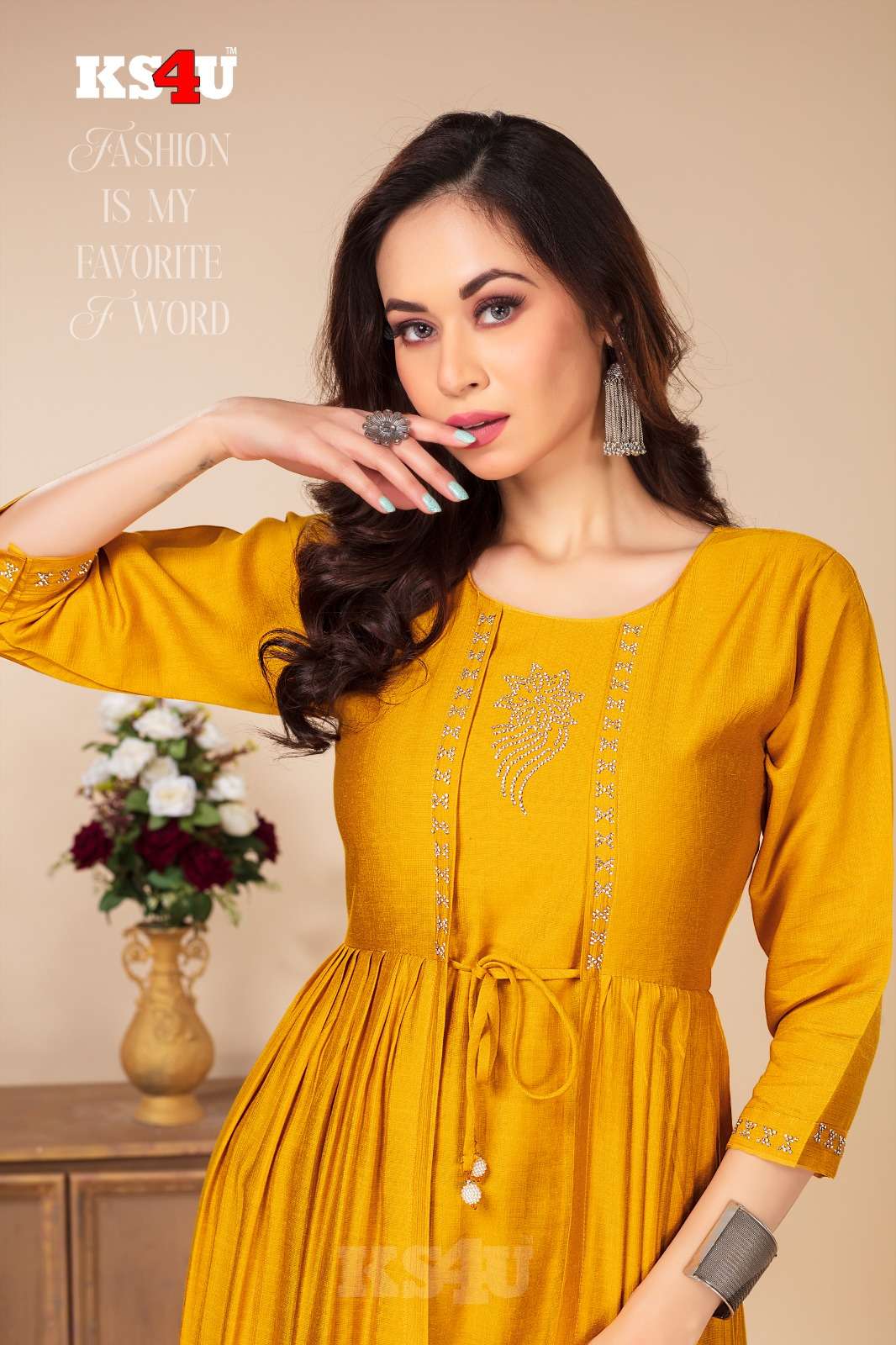 Ks4u ROSSY GHERA TOP Kurti Wholesale catalog