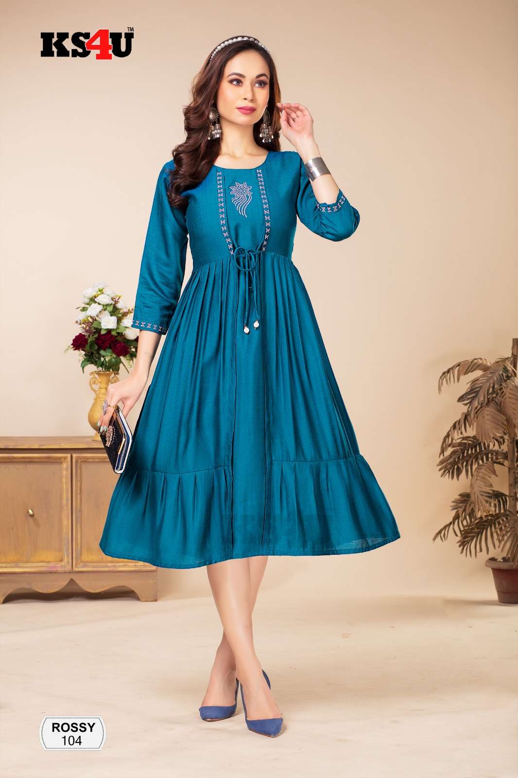 Ks4u ROSSY GHERA TOP Kurti Wholesale catalog