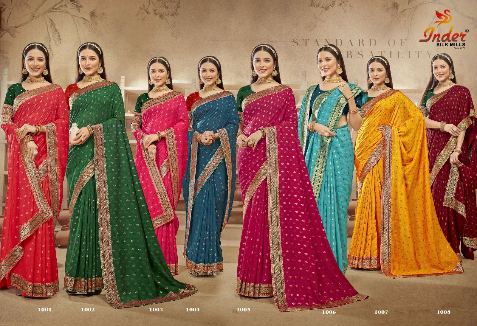 LADY TEACHER 6340 INDER SILK MILLS Saree Wholesale catalog