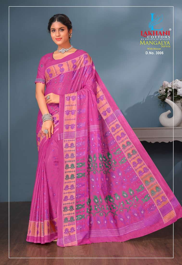 Lakhani Mangalya Vol-3 –Dhakai Special Cotton Sarees - Wholesale Catalog