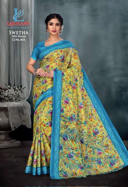 Lakhani Swetha Vol-4 – Cotton Sarees - Wholesale Catalog