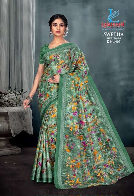 Lakhani Swetha Vol-4 – Cotton Sarees - Wholesale Catalog