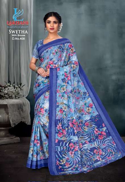 Lakhani Swetha Vol-4 – Cotton Sarees - Wholesale Catalog