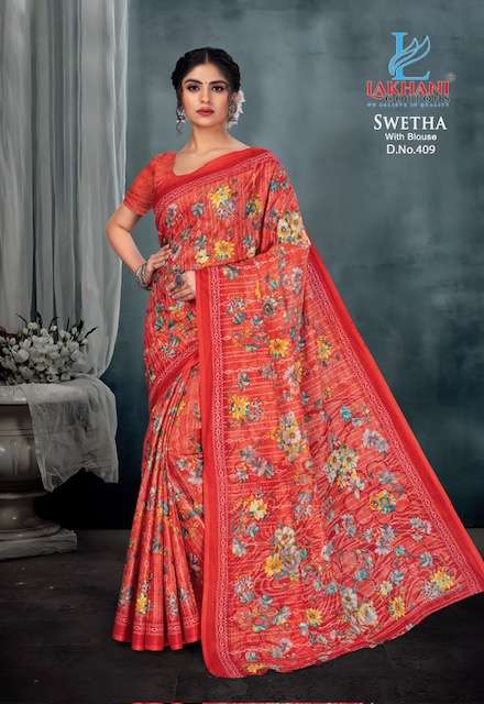 Lakhani Swetha Vol-4 – Cotton Sarees - Wholesale Catalog