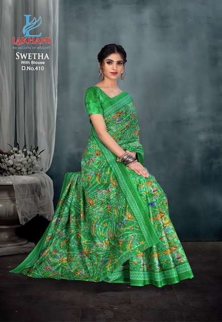 Lakhani Swetha Vol-4 – Cotton Sarees - Wholesale Catalog