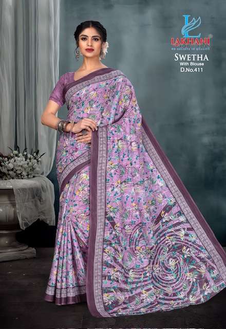 Lakhani Swetha Vol-4 – Cotton Sarees - Wholesale Catalog