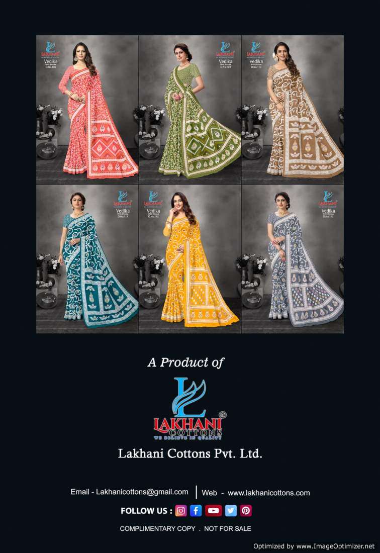Lakhani Vedika – Cotton Sarees -Wholesale Catalog