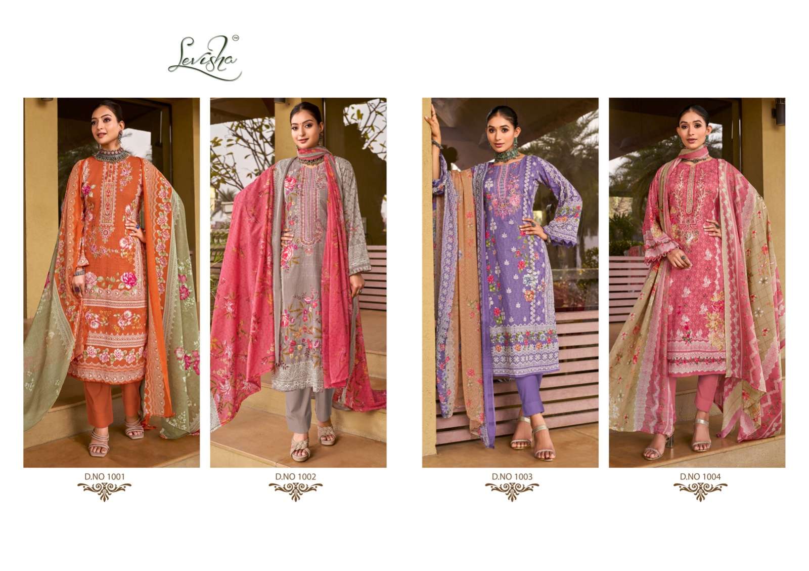 Levisha Shehnaz 1 Chiffon Dupatta Dress Material Wholesale catalog