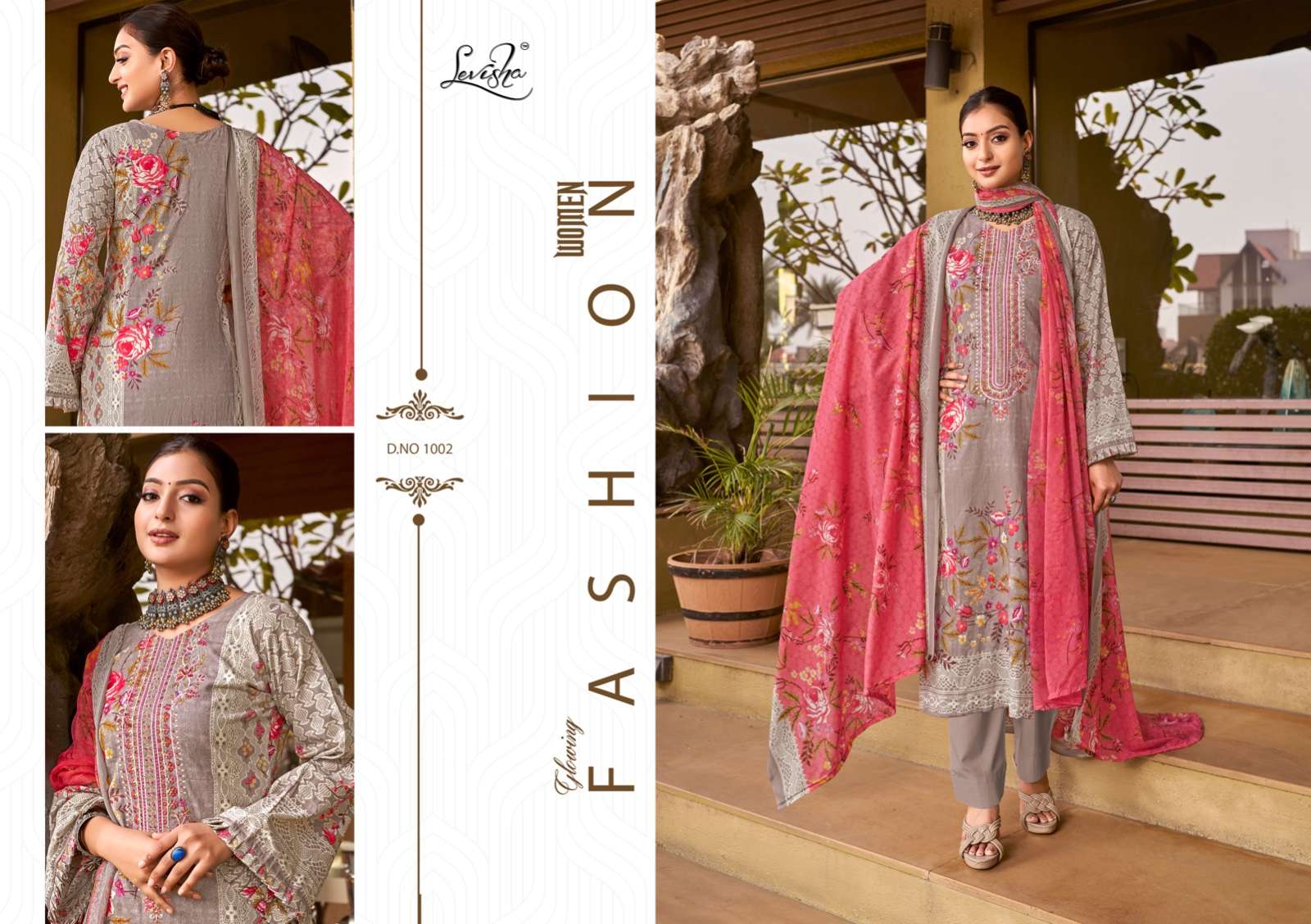 Levisha Shehnaz 1 Chiffon Dupatta Dress Material Wholesale catalog