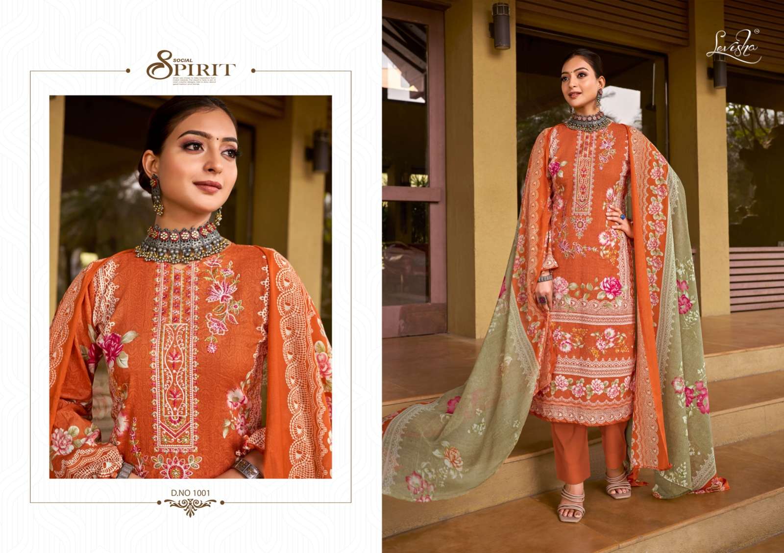 Levisha Shehnaz 1 Cotton Dupatta Dress Material Wholesale catalog