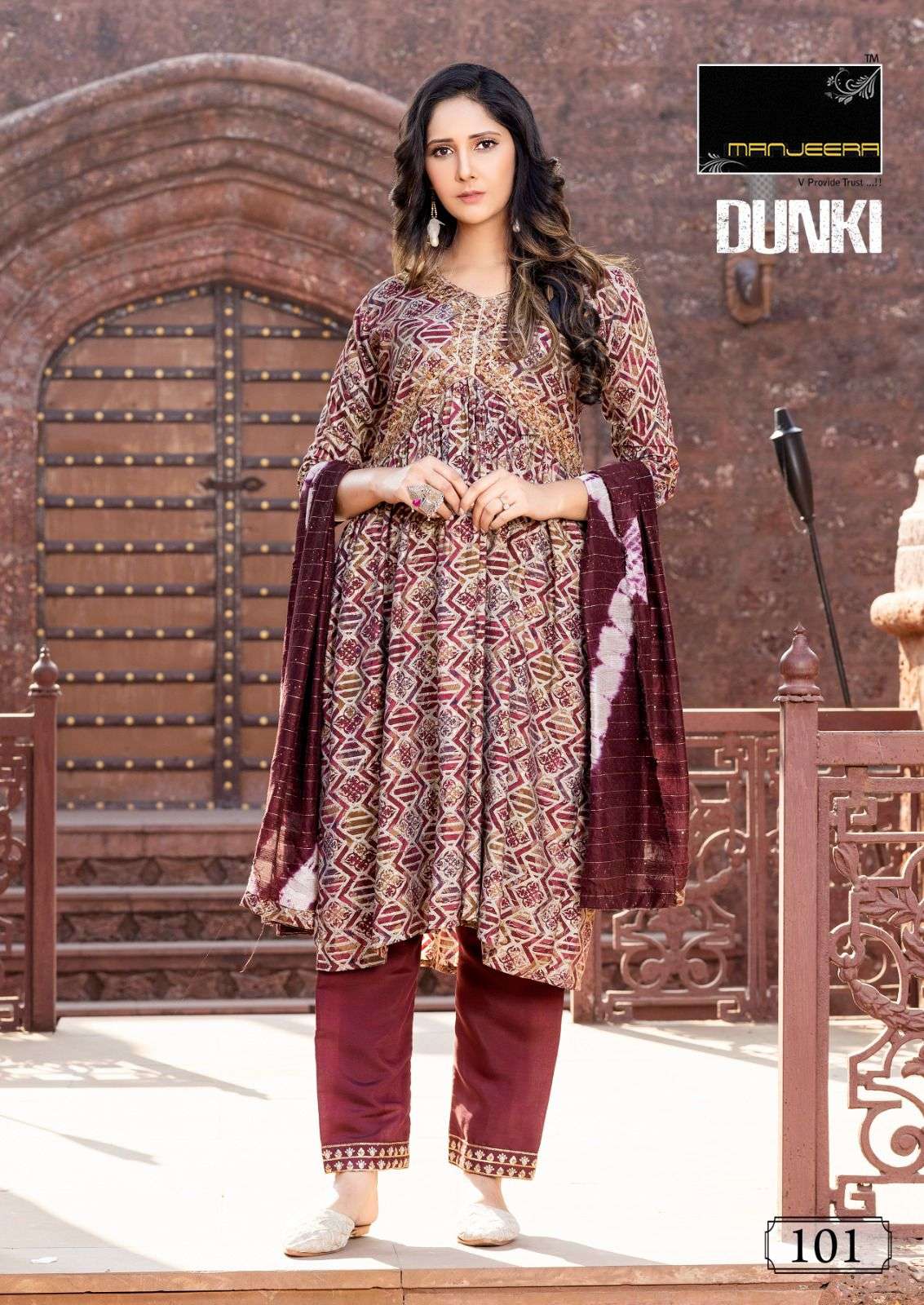 MANJEERA DUNKI Kurti Wholesale catalog