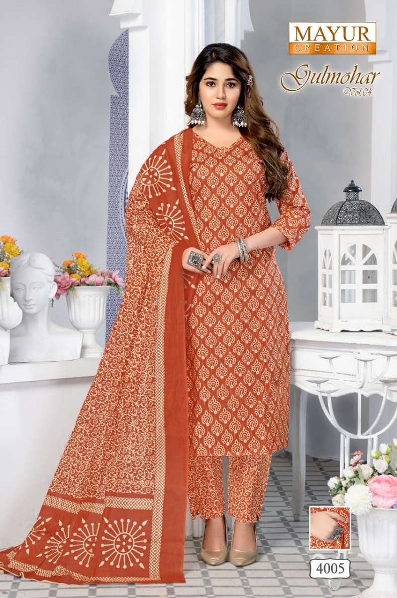 Mayur Gulmohar Vol-4 -Dress Material -Wholesale Catalog