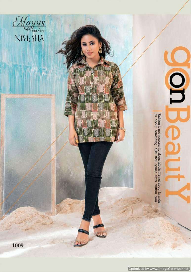 Mayur Nivisha Vol-1 – Short Tops -Wholesale Catalog