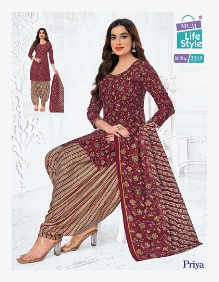 MCM Lifestyle Priya Vol-22 -Dress Material -Wholesale Catalog