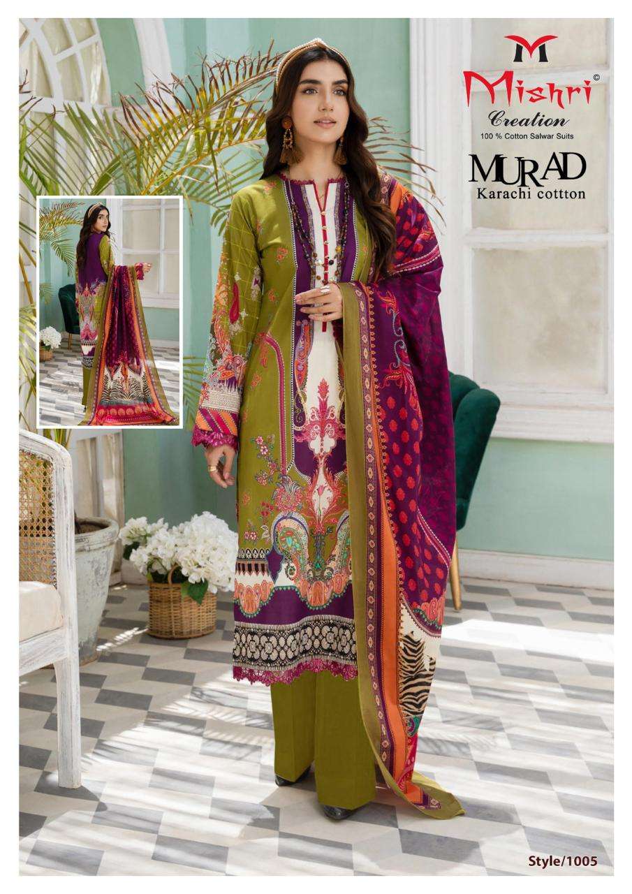Mishri Murad Vol 1 Cotton Printed Karachi Dress Material Wholesale catalog