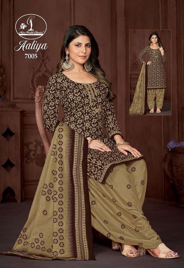 Miss World Aaliya Vol-7 -Dress Material -Wholesale Catalog