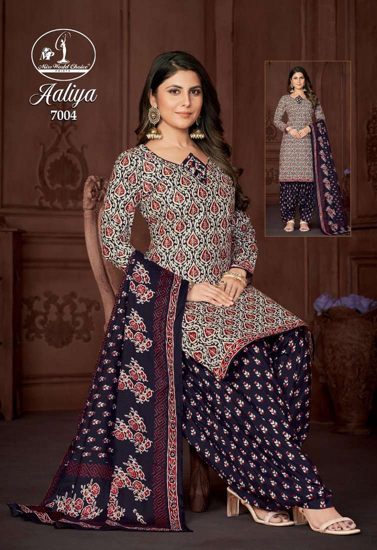 Miss World Aaliya Vol-7 -Dress Material -Wholesale Catalog