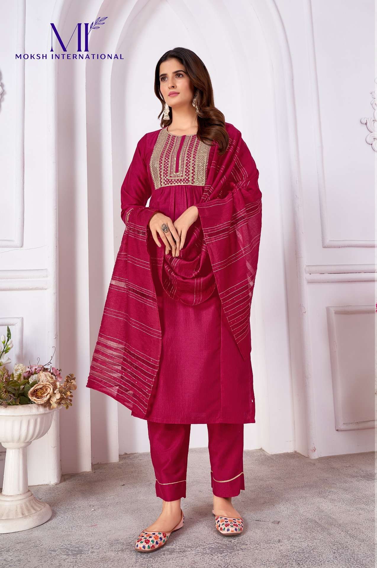 MOKSH INTERNATIONAL Rangoli Vol-1 Kurti Wholesale catalog