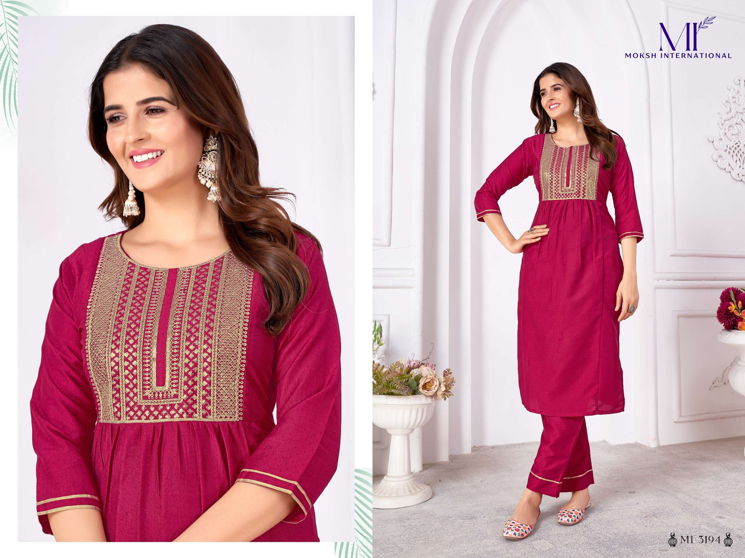 MOKSH INTERNATIONAL Rangoli Vol-1 Kurti Wholesale catalog
