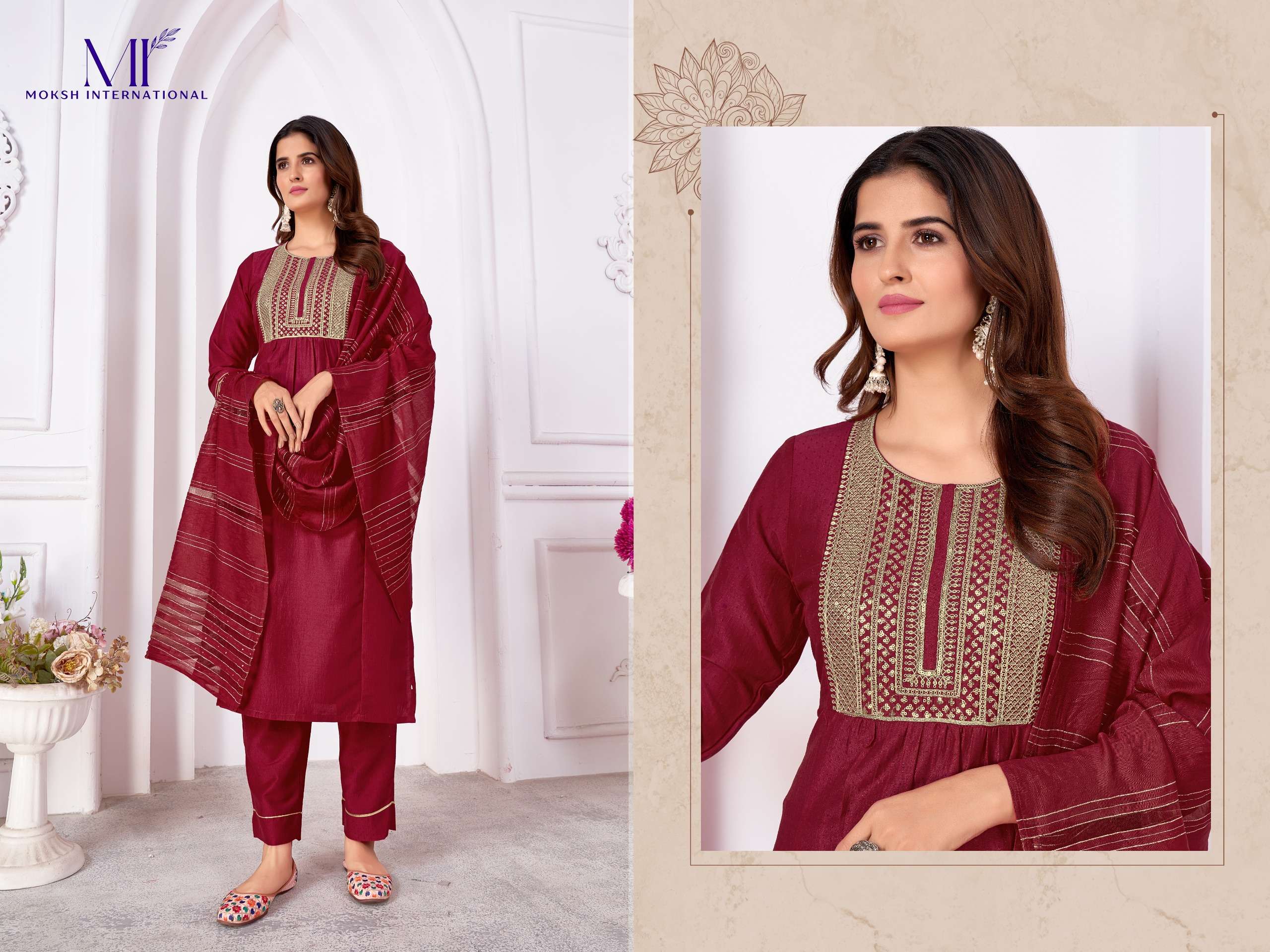 MOKSH INTERNATIONAL Rangoli Vol-1 Kurti Wholesale catalog