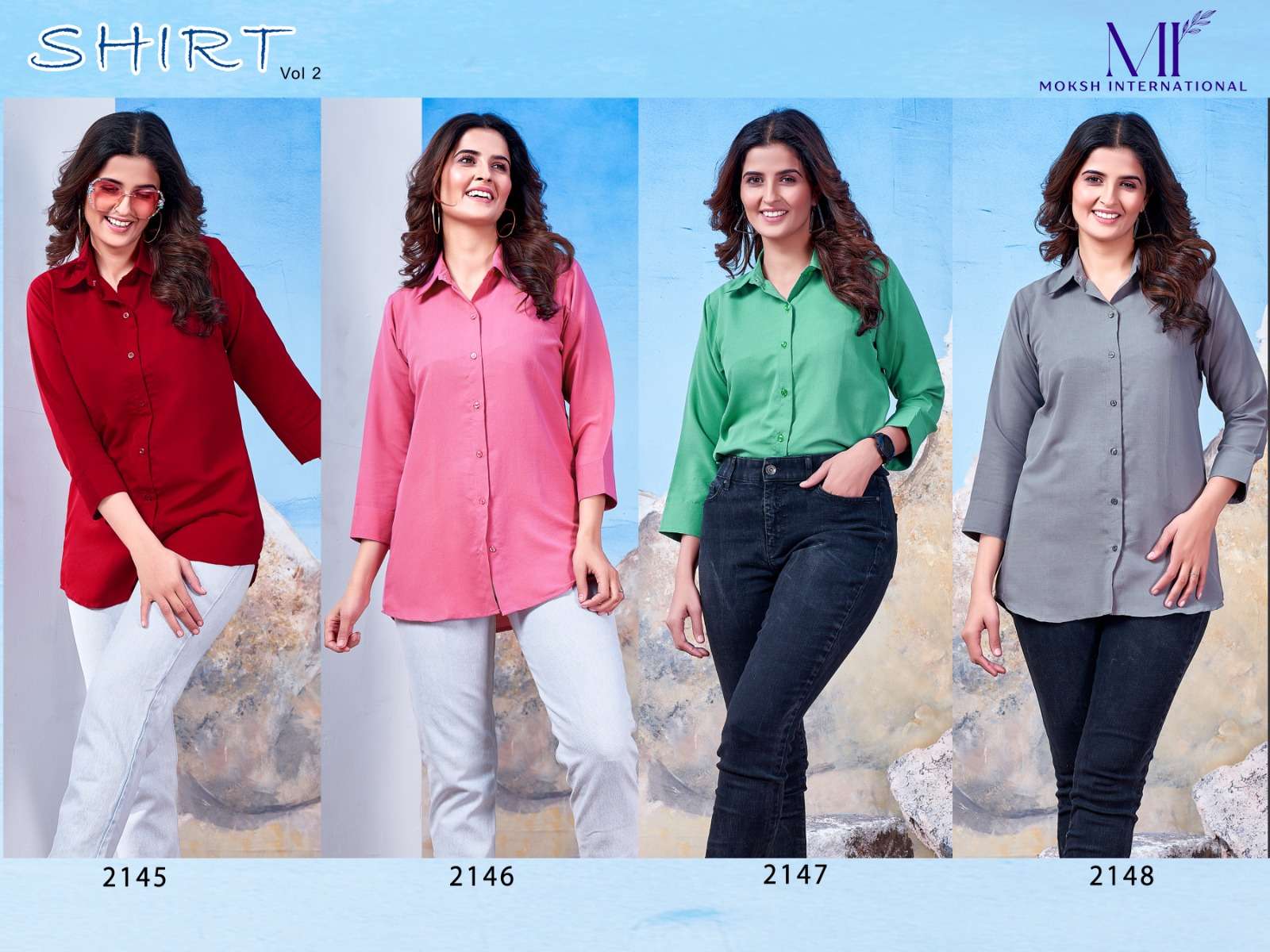 Moksh International SHIRT Vol- 2 Wholesale catalog