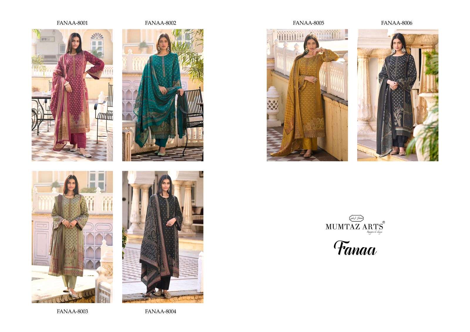 Mumtaz Fanaa Jam Satin Dress Material Wholesale catalog