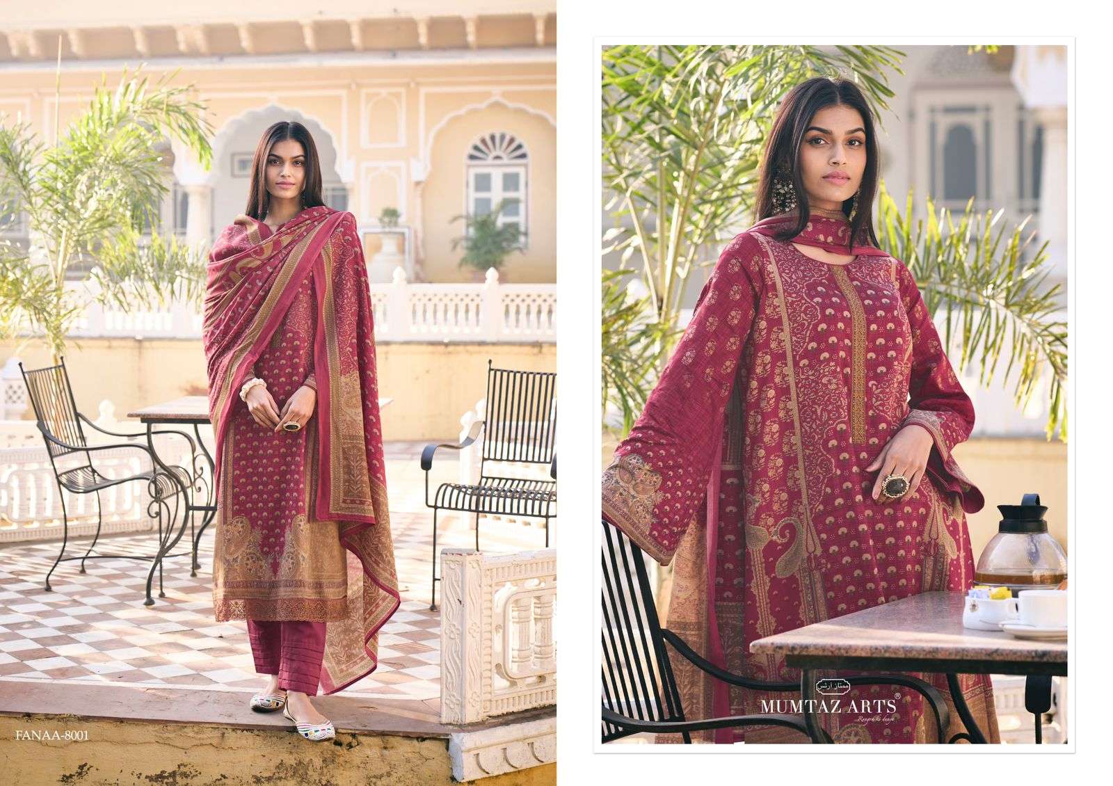 Mumtaz Fanaa Jam Satin Dress Material Wholesale catalog