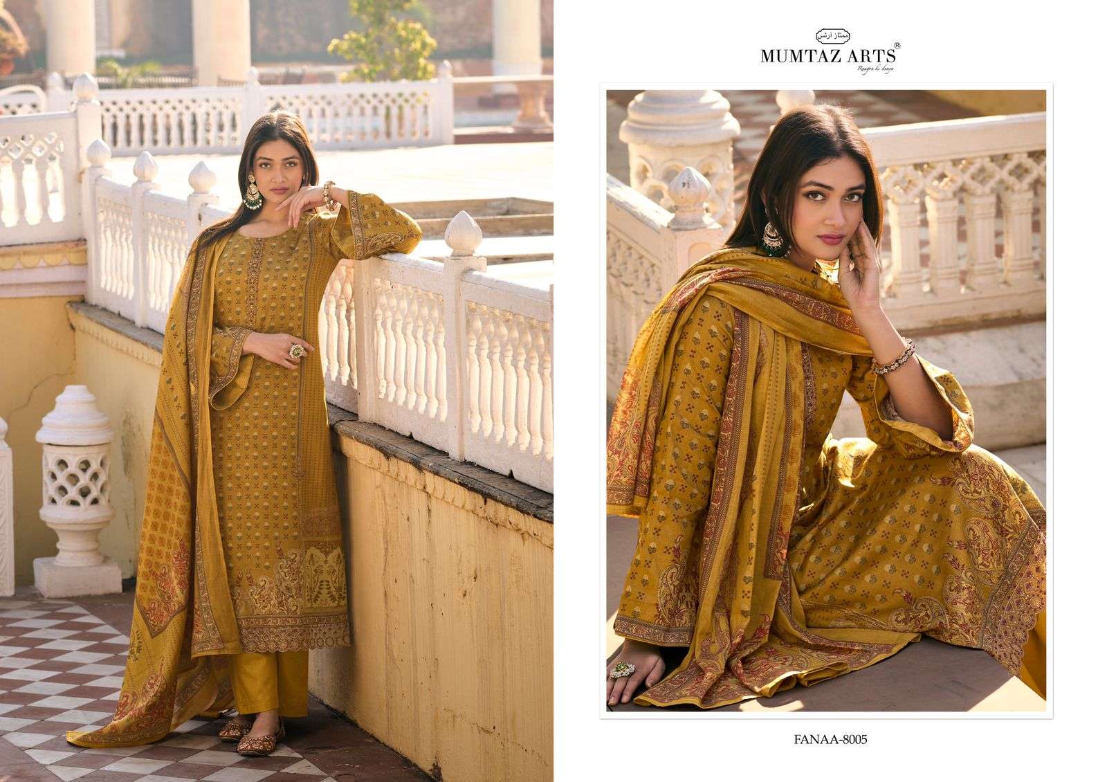 Mumtaz Fanaa Jam Satin Dress Material Wholesale catalog