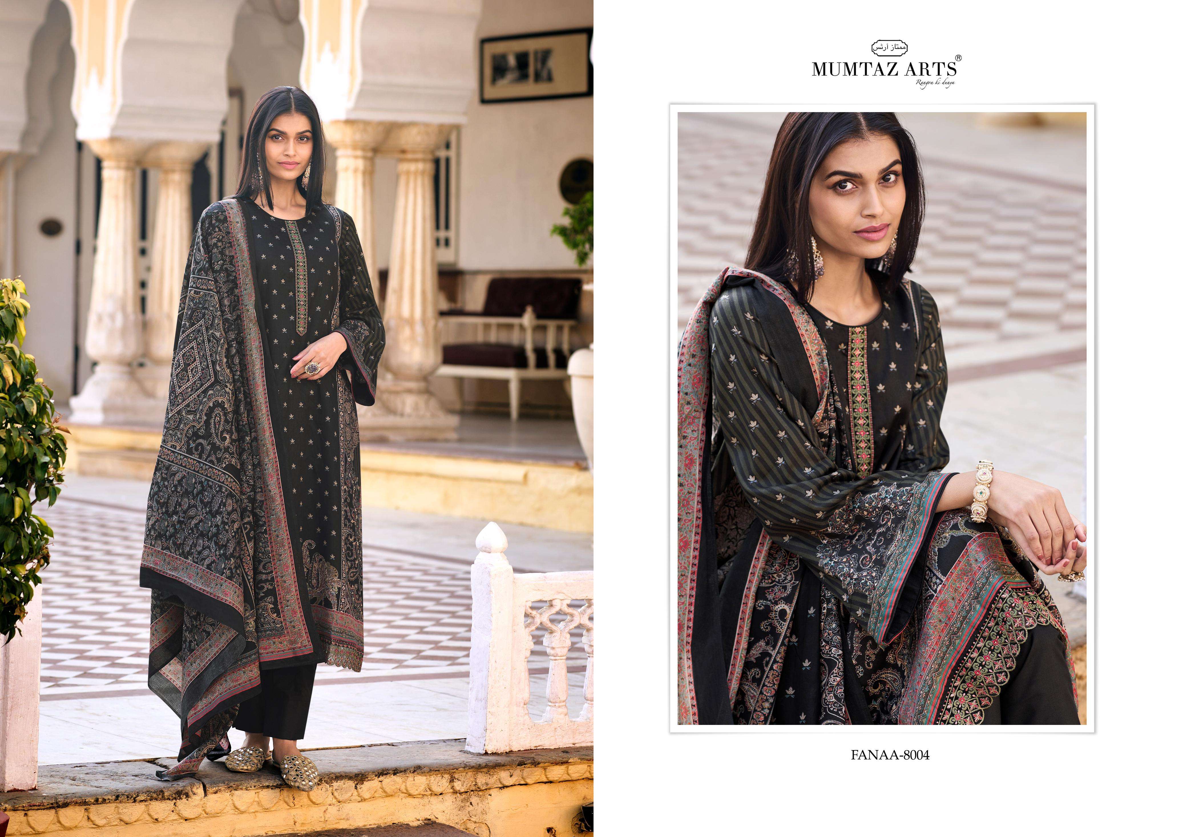 Mumtaz Fanaa Jam Satin Dress Material Wholesale catalog