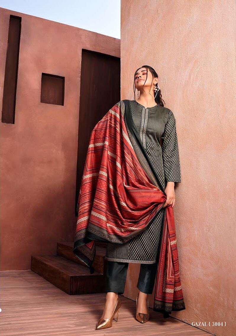 Mumtaz Gazal Jam Satin Designer Salwar Kameez Wholesale catalog