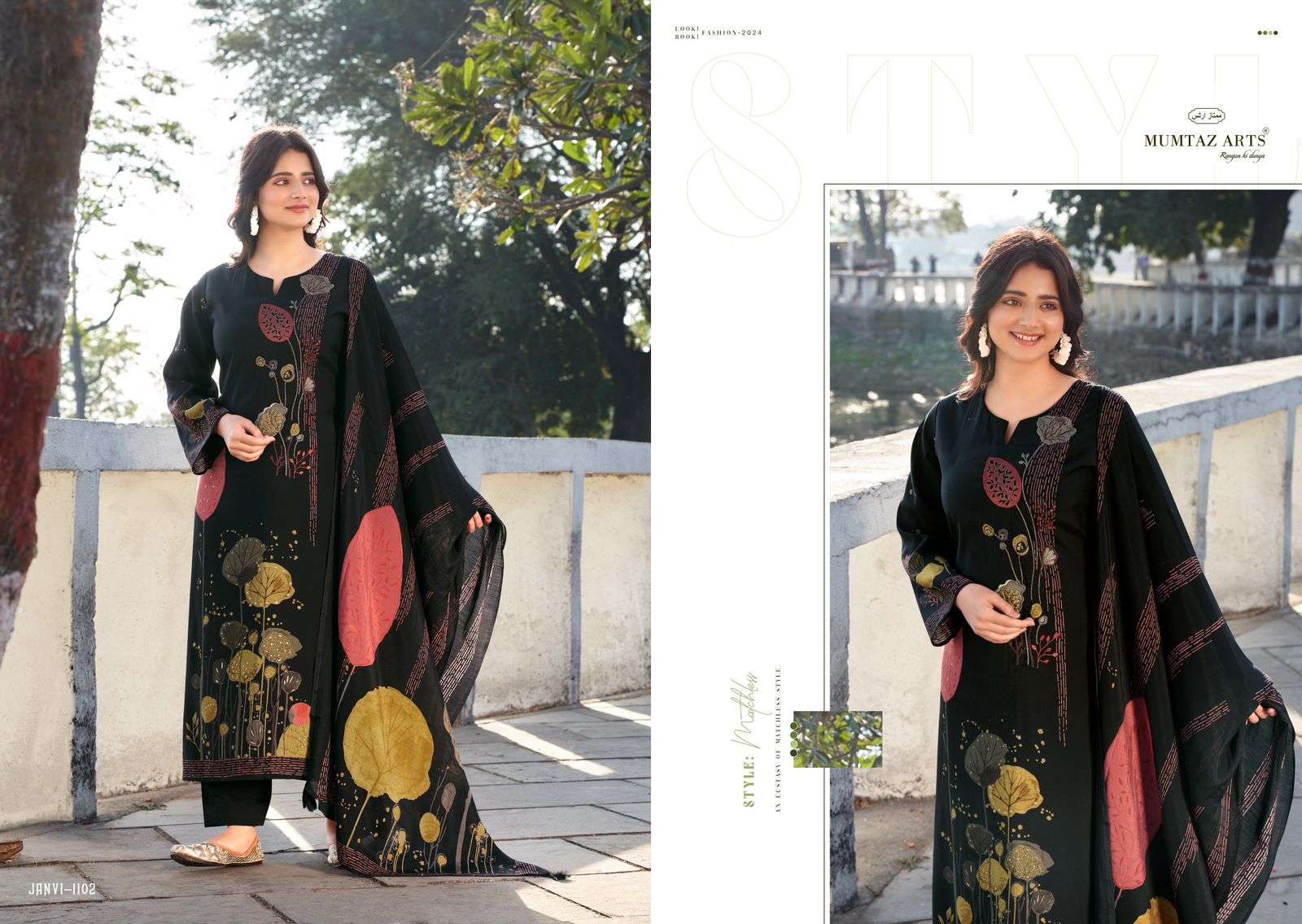 Mumtaz Janvi Viscose Muslin Dress Material Wholesale catalog