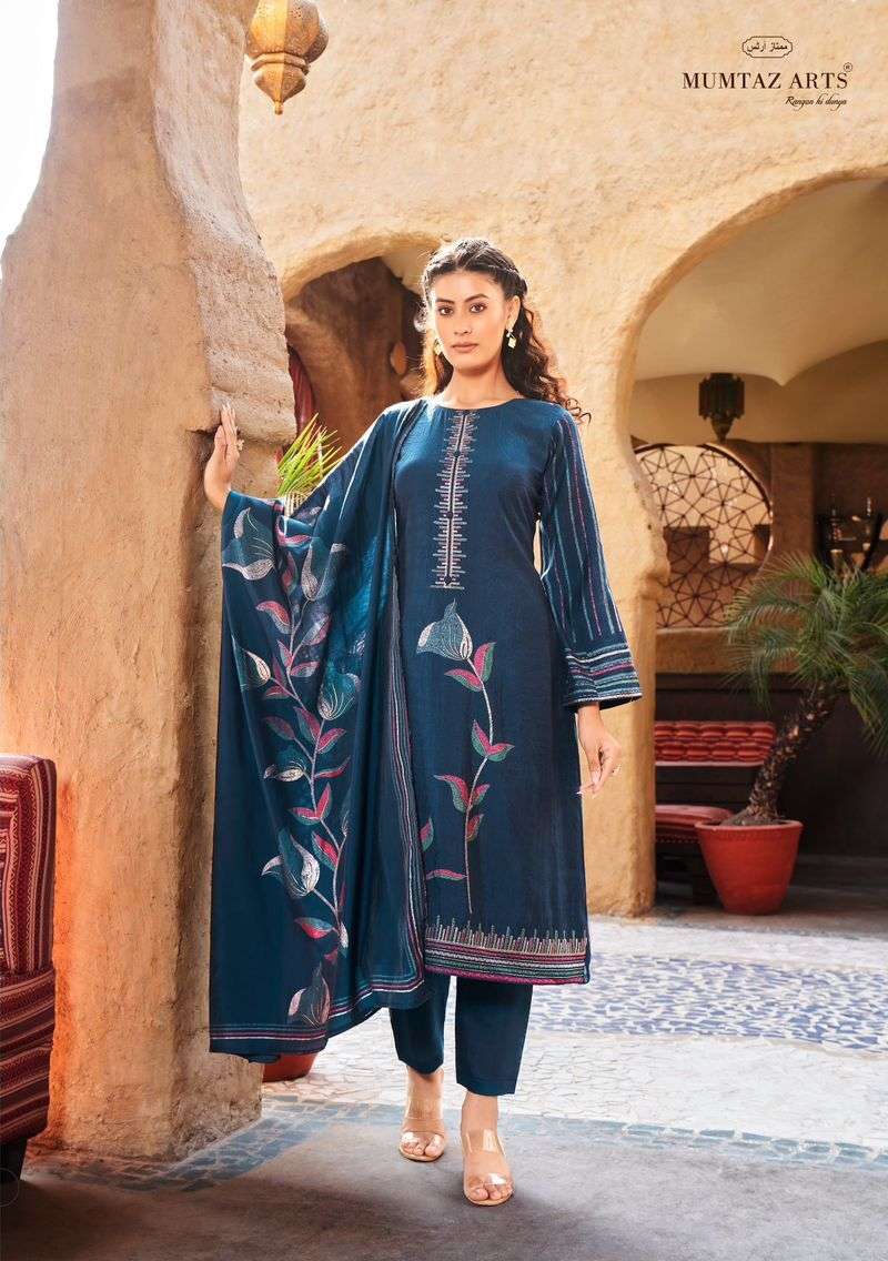 Mumtaz Rozeen Viscose Designer Slawar Kameez Wholesale catalog