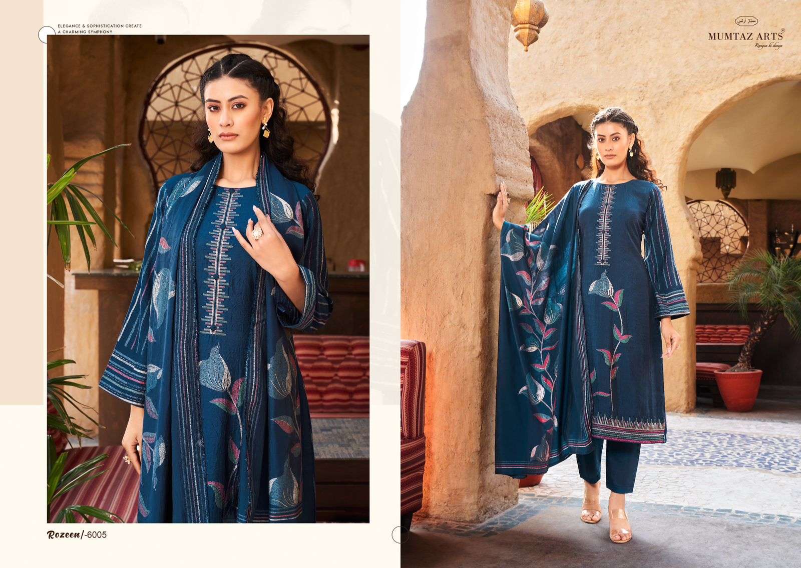 Mumtaz Rozeen Viscose Designer Slawar Kameez Wholesale catalog