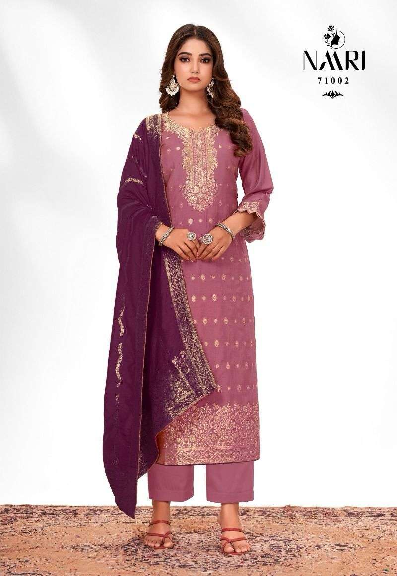 Naari Ferari Muslin Jacquard Designer Salwar Suits Wholesale catalog
