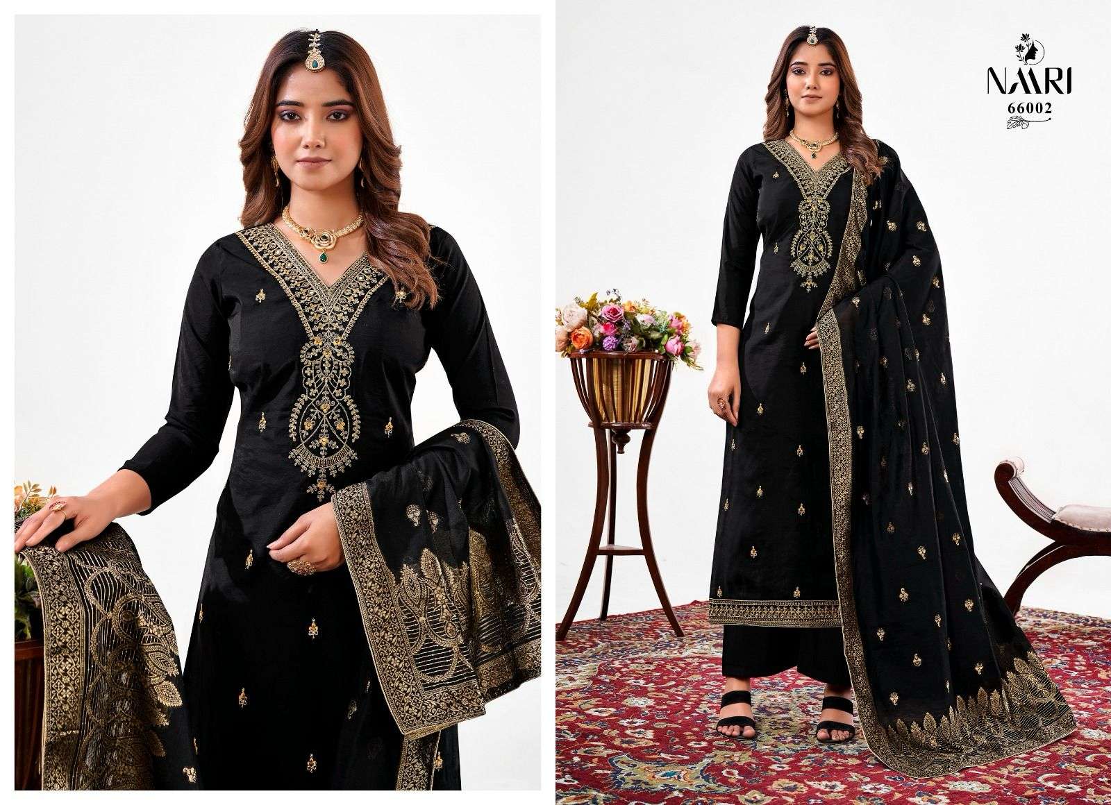 Naari Gatha Roman Silk Designer Salwar Kameez Wholesale catalog