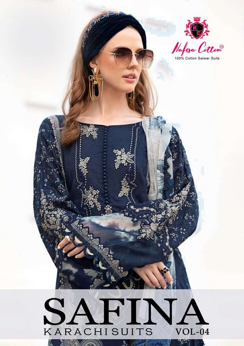 Nafisa Safina Vol-4 -Dress Material -Wholesale Catalog