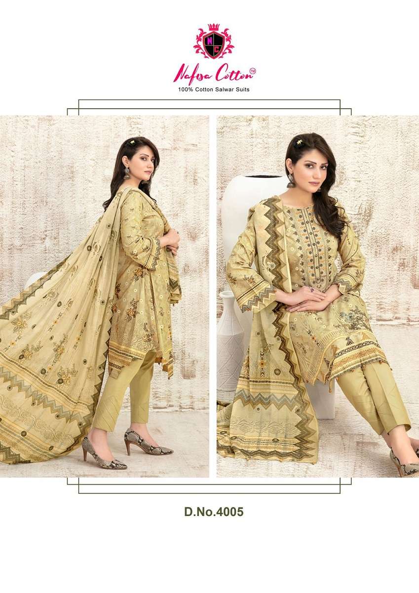 Nafisa Safina Vol-4 -Dress Material -Wholesale Catalog
