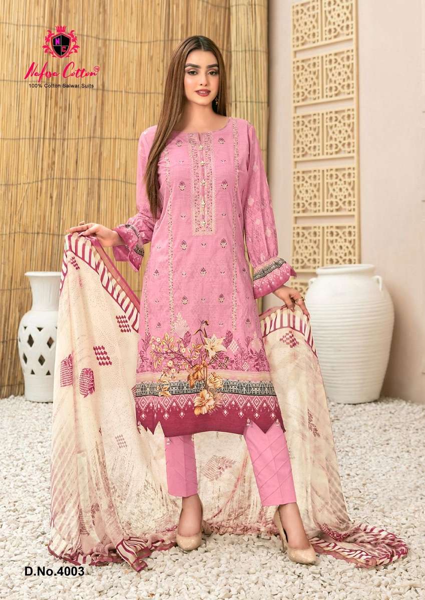 Nafisa Safina Vol-4 -Dress Material -Wholesale Catalog
