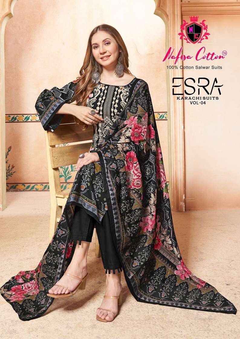 Nafisha Esra Vol-4- Karachi Suits Wholesale Catalog