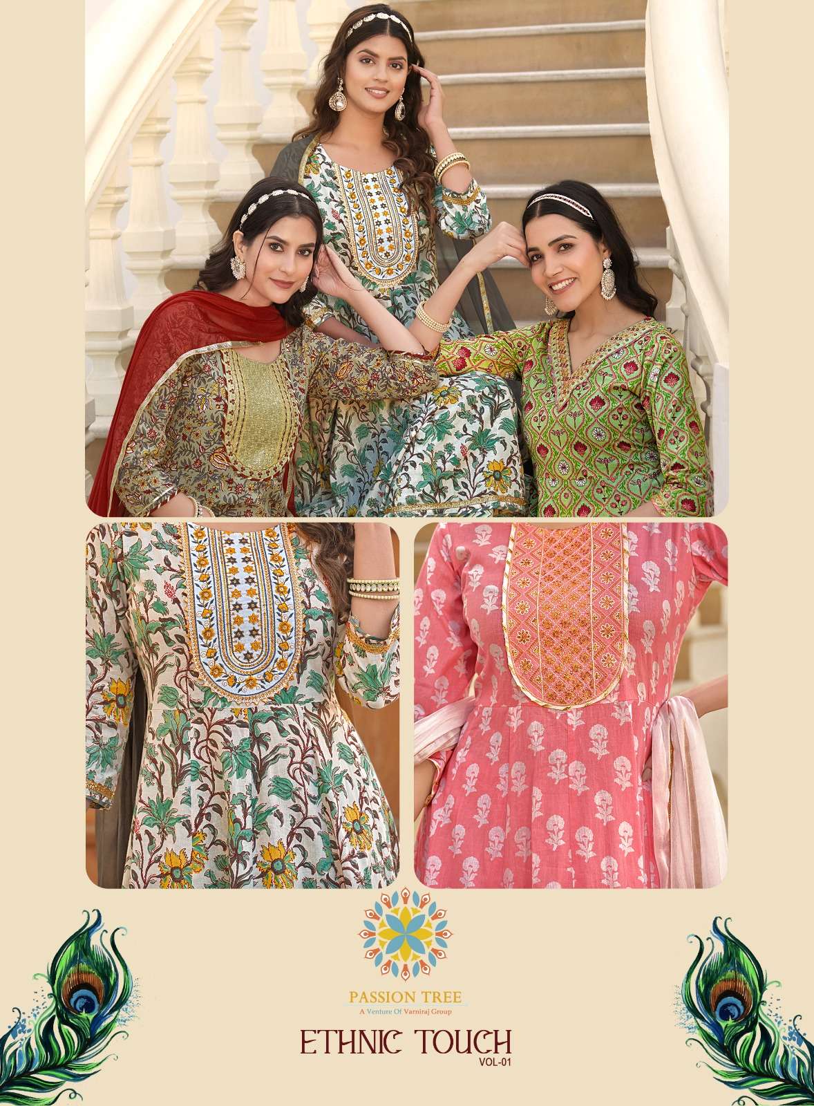 PASSION TREE ETHNIC TOUCH VOL 1 Kurti Wholesale catalog